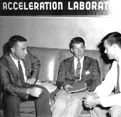 Virgil Grissom, Dr. Charles C. Clark, Walter Schirra